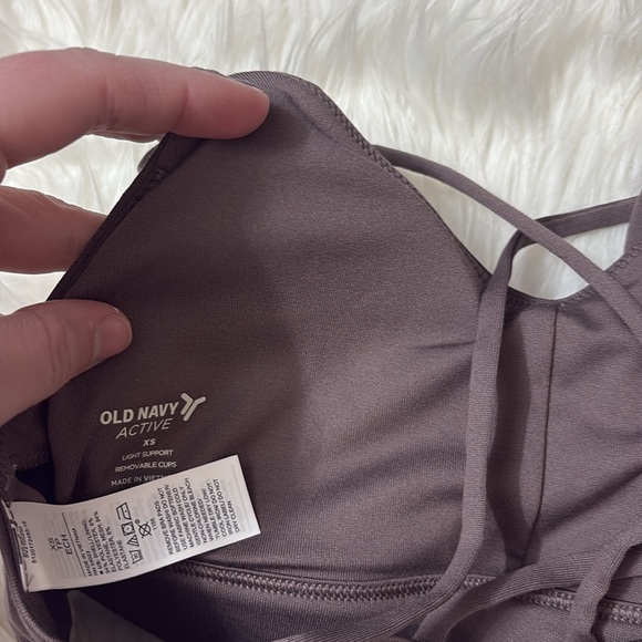 ✨✨NWT Old Navy Light Brown Sports Bra Light Support Removable Cups Size XS - Picture 14 of 15